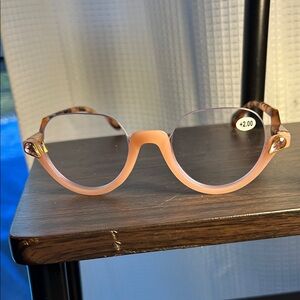 Pink and Tortoise Shell Reading Glasses